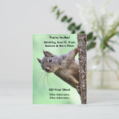 Eekhoorn op een boom kaart (Staand voorkant)