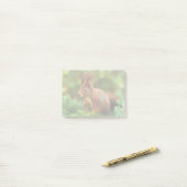 Eekhoorn op een boom post-it® notes (Op bureau)