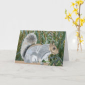 Eekhoorn op het platteland kaart (Gele Bloem)