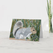 Eekhoorn op het platteland kaart (Voorkant)