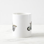 Eekhoorn op motorfiets koffiemok (Center)