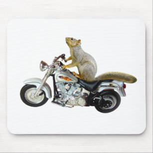 Eekhoorn op motorfiets muismat