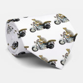 Eekhoorn op motorfiets stropdas (Opgerold)