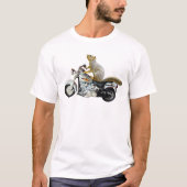 Eekhoorn op motorfiets t-shirt (Voorkant)