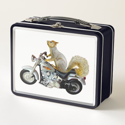 Eekhoorn op motorfietsdoos (Voorkant)