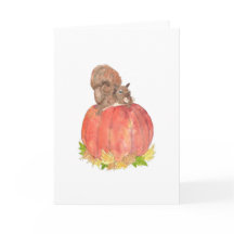 Eekhoorn op Pompoen Herfst