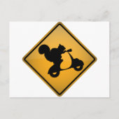 Eekhoorn op scooter briefkaart (Voorkant)