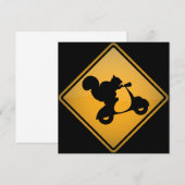 Eekhoorn op uitnodiging voor het waarschuwingsteke (Voorkant / Achterkant)