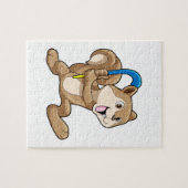 Eekhoorn op Veldhockey met stok Legpuzzel (Horizontaal)