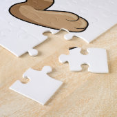 Eekhoorn op Veldhockey met stok Legpuzzel (Zijkant)