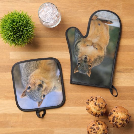 eekhoorn ovenwant & pannenlap set (Top down)