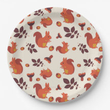 Eekhoorn, paddenstoel, blad, walnoot.