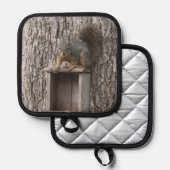 eekhoorn pannenlap (Voorkant / Achterkant)