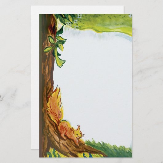 Eekhoorn - Papier (Voorkant / Achterkant)