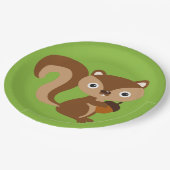 eekhoorn papieren bordje (Gekanteld)