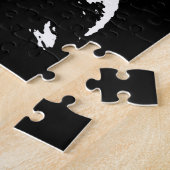 Eekhoorn Pop Kunstdieren Zwart-wit Legpuzzel (Zijkant)