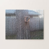 Eekhoorn Puzzle: feeder eekhoorn Legpuzzel (Horizontaal)