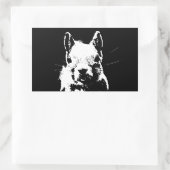 eekhoorn rechthoekige sticker (Tas)