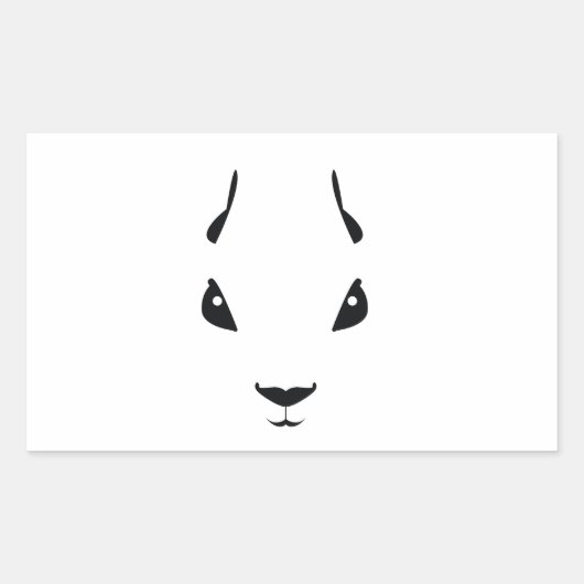 eekhoorn rechthoekige sticker (Voorkant)