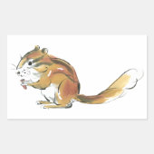 Eekhoorn Rechthoekige Sticker (Voorkant)