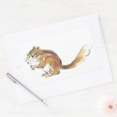 Eekhoorn Rechthoekige Sticker (Envelop)