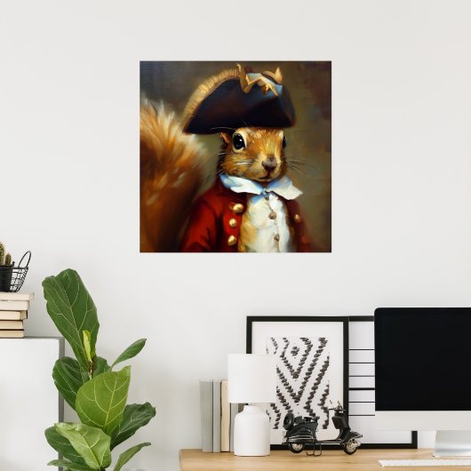 Eekhoorn Redcoat Poster (Thuiskantoor)