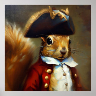 Eekhoorn Redcoat Poster