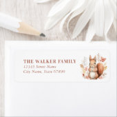 Eekhoorn retour adreslabels etiket (Insitu)