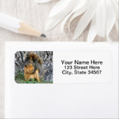 Eekhoorn retour adreslabels etiket (Insitu)