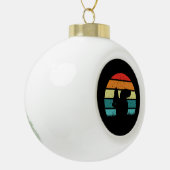 Eekhoorn Retro Eekhoorn Keramische Bal Ornament (Links)