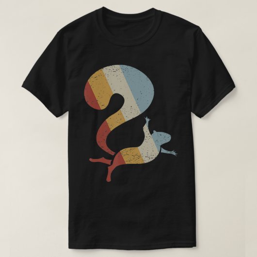 Eekhoorn Retro Stijl T-shirt (Design voorkant)