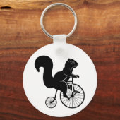 Eekhoorn Rider op bike Sleutelhanger (Voorkant)