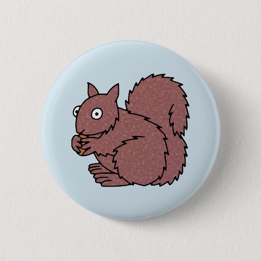 eekhoorn ronde button 5,7 cm (Voorkant)