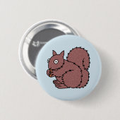 eekhoorn ronde button 5,7 cm (Voorkant /achterkant)
