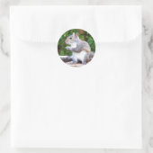 Eekhoorn Ronde Sticker (Tas)