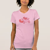 Eekhoorn - Roze T-shirt (Voorkant)