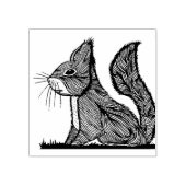 Eekhoorn rubber stempel (Afrduk)