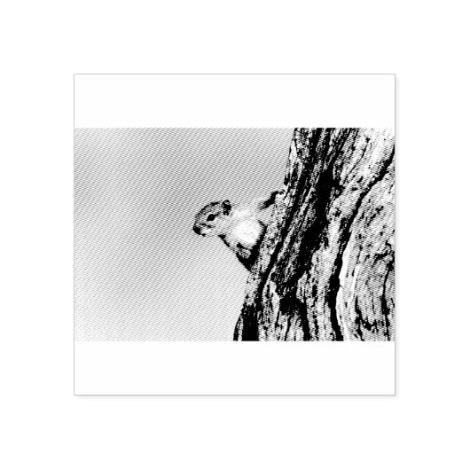 Eekhoorn Rubberstempel (Afrduk)