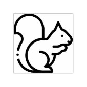 eekhoorn rubberstempel (Afrduk)