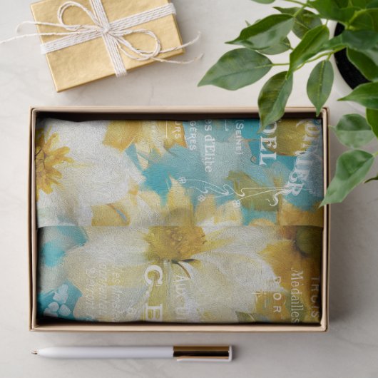 eekhoorn rustieke bloemendecoupage tissuepapier (Geschenk)