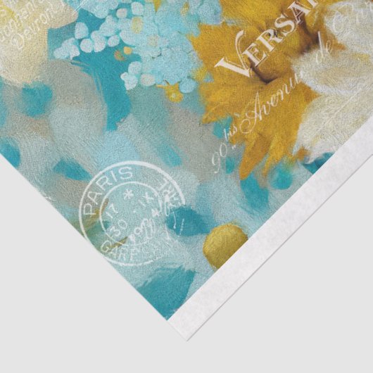 eekhoorn rustieke bloemendecoupage tissuepapier (Detail)