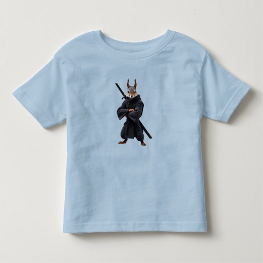 Eekhoorn Samurai Kinder Shirts (Voorkant)