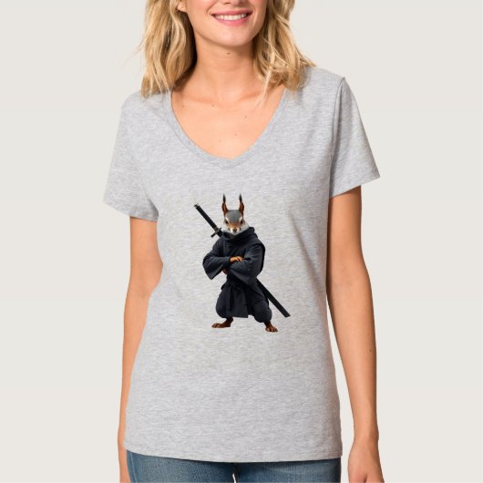 Eekhoorn Samurai T-shirt (Voorkant)