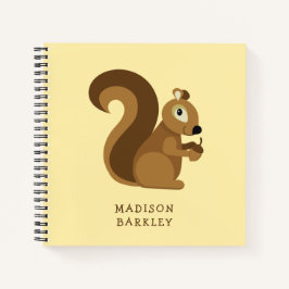 Eekhoorn Schattig Kind Bos Notitieboek