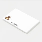 Eekhoorn schattig monogram post-it® notes (Schuin)