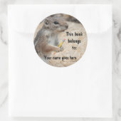 Eekhoorn Schrijver Boekplaat Sticker (Tas)