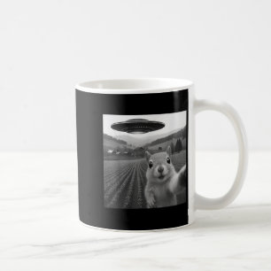 Eekhoorn Selfie Met Alien UFO Grappig Voor Mannen  Koffiemok