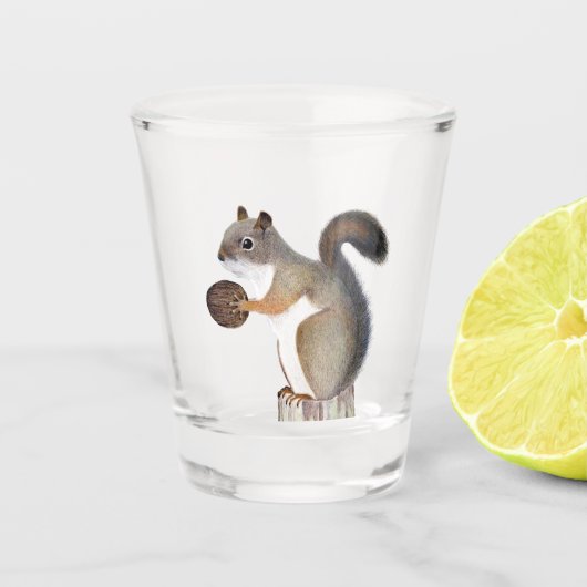 eekhoorn shot glas (Voorkant)