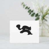 Eekhoorn Silhouet Chipmunk Dier Knaagdieren Cadeau Briefkaart (Staand voorkant)