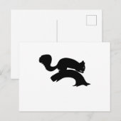 Eekhoorn Silhouet Chipmunk Dier Knaagdieren Cadeau Briefkaart (Voorkant / Achterkant)